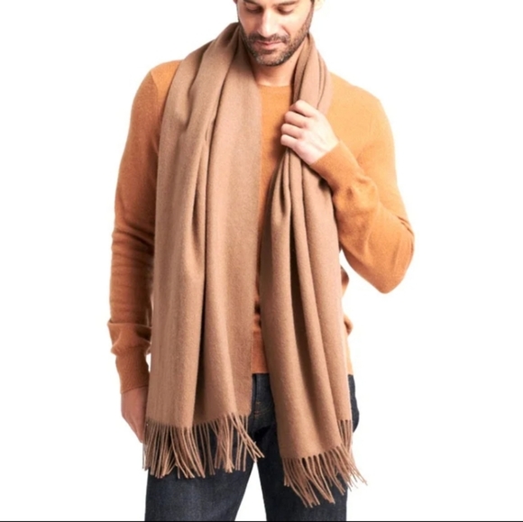 NWT Brooks Brothers Black 100% Cashmere Luxury Scarf - Picture 3 of 6